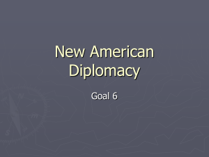 New American Diplomacy Goal 6