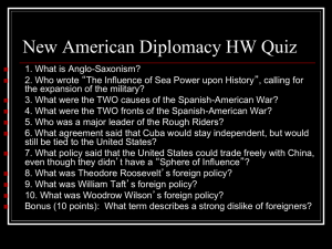 New American Diplomacy HW Quiz