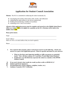 Application for Student Council Association