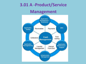 3.01 A -Product/Service Management