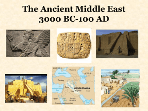 The Ancient Middle East 3000 BC-100 AD