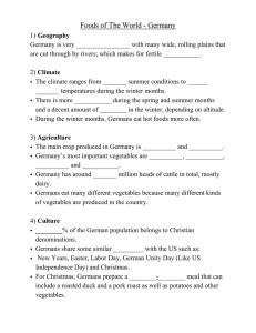 Foods of The World - Germany