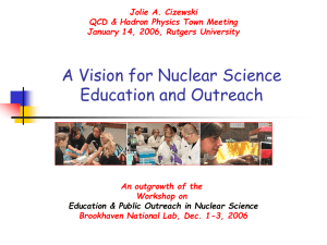 A Vision for Nuclear Science Education and Outreach