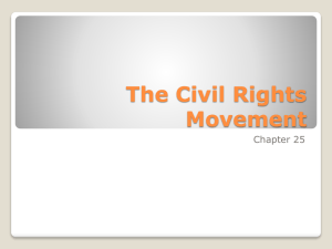 The Civil Rights Movement Chapter 25