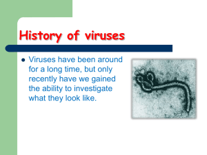 History of viruses