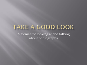 A format for looking at and talking about photographs