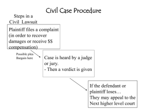 Civil Case Procedure