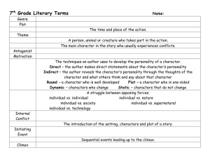 7 Grade Literary Terms