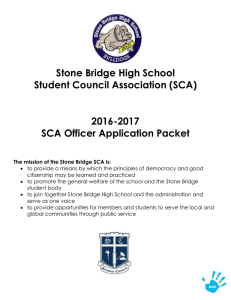 Stone Bridge High School Student Council Association (SCA) 2016-2017