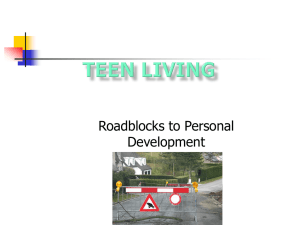 Roadblocks to Personal Development