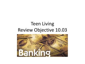 Teen Living Review Objective 10.03