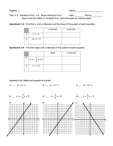 Algebra 1  Name:______________________