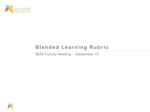 B l e n d e d   L... – September 10 BMS Faculty Meeting