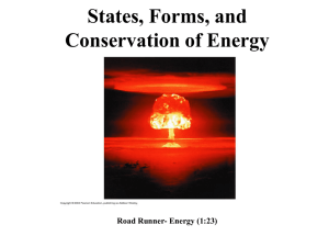 States, Forms, and Conservation of Energy Road Runner- Energy (1:23)