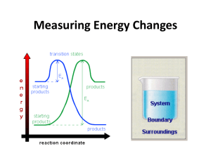 Measuring Energy Changes