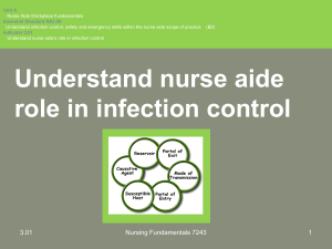 Unit A Essential Standard NA3.00 Nurse Aide Workplace Fundamentals