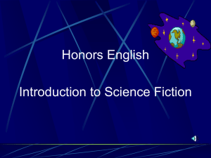 Honors English Introduction to Science Fiction
