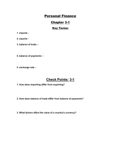 Personal Finance Check Points: 3-1 Chapter 3-1 Key Terms: