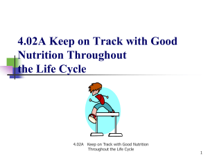 4.02A Keep on Track with Good Nutrition Throughout the Life Cycle