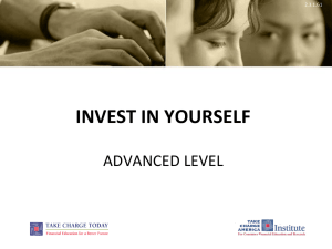 INVEST IN YOURSELF ADVANCED LEVEL 2.3.1.G1