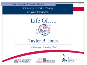 Life Of….. Taylor B. Jones Get ready to Take Charge of Your Finances