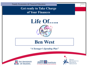 Life Of….. Ben West Get ready to Take Charge of Your Finances
