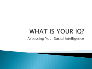 Assessing Your Social Intelligence