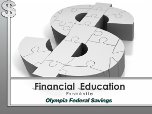 Financial  Education Presented by