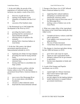 The Triumph of Industry Chapter 3 Section 1