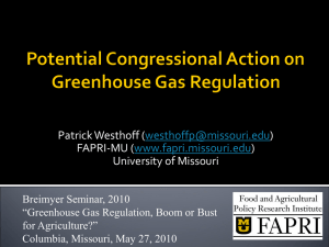 Patrick Westhoff ( ) FAPRI-MU ( University of Missouri