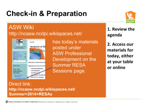 Check-in &amp; Preparation ASW Wiki