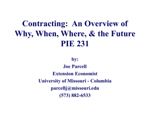 Contracting:  An Overview of Why, When, Where, &amp; the Future