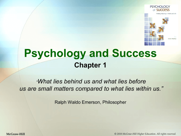 psychology-and-success-chapter-1