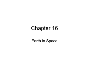 Chapter 16 Earth in Space
