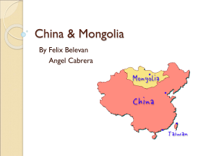 China &amp; Mongolia By Felix Belevan Angel Cabrera