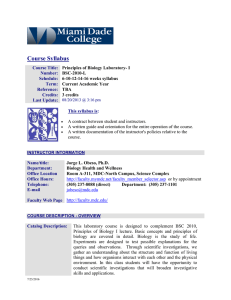 Course Syllabus