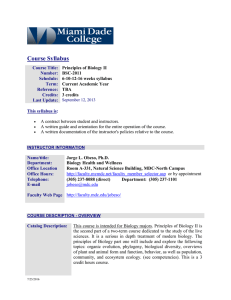 Course Syllabus