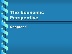 The Economic Perspective Chapter 1