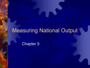 Measuring National Output Chapter 5