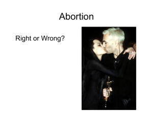 Abortion Right or Wrong?