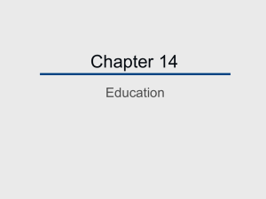 Chapter 14 Education