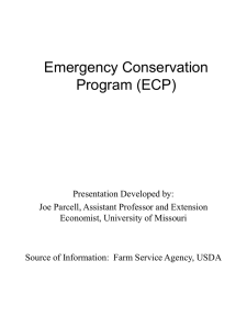 Emergency Conservation Program (ECP)