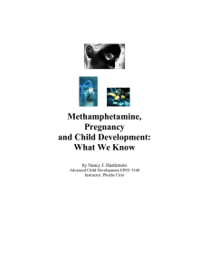 Methamphetamine, Pregnancy and Child Development: What We Know