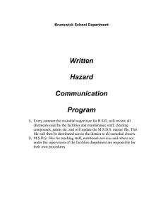 Written Hazard Communication Program