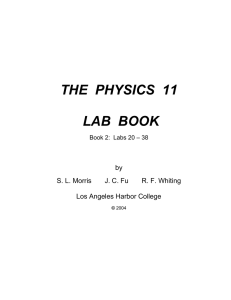 THE  PHYSICS  11  LAB  BOOK by