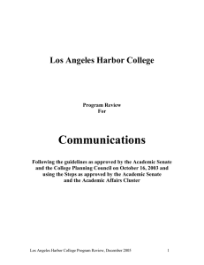Communications Los Angeles Harbor College