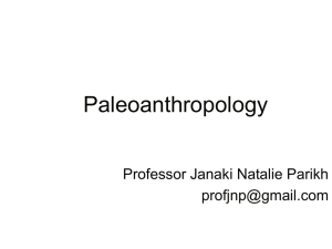 Paleoanthropology Professor Janaki Natalie Parikh