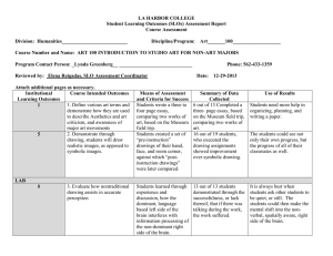 LA HARBOR COLLEGE Student Learning Outcomes (SLOs) Assessment Report Course Assessment