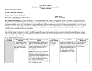 LA HARBOR COLLEGE Student Learning Outcomes (SLOs) Assessment Report Program Assessment