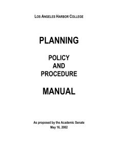 PLANNING MANUAL  POLICY